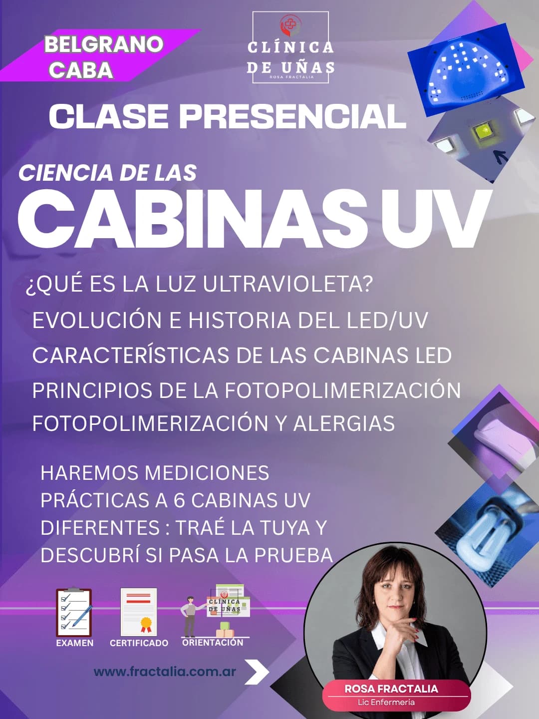 Flyer informativo de la clase presencial Cabinas al descubierto