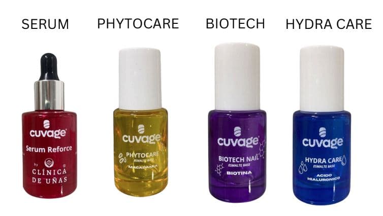 Kit con Serum Reforce, Phytocare Macadamia, Biotech Nail Biotina y Hydra Care Hialurónico